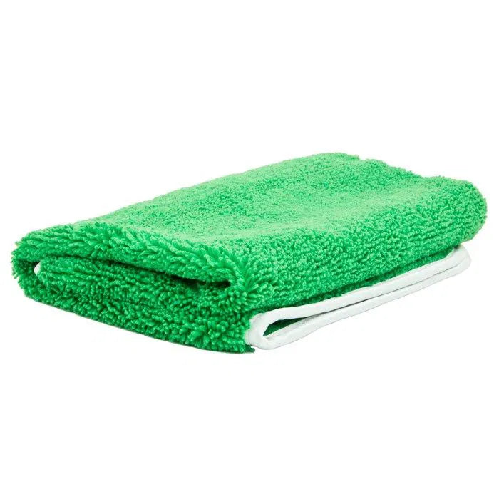 Monello Peluche Verde – grøn mikrofiberklud 45 × 45 cm