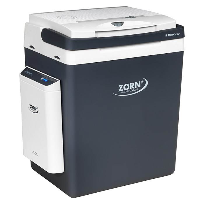 ZORN 30L - Elektrisk køleboks 12/230V - Inklusiv 20,8 Ah Batteri