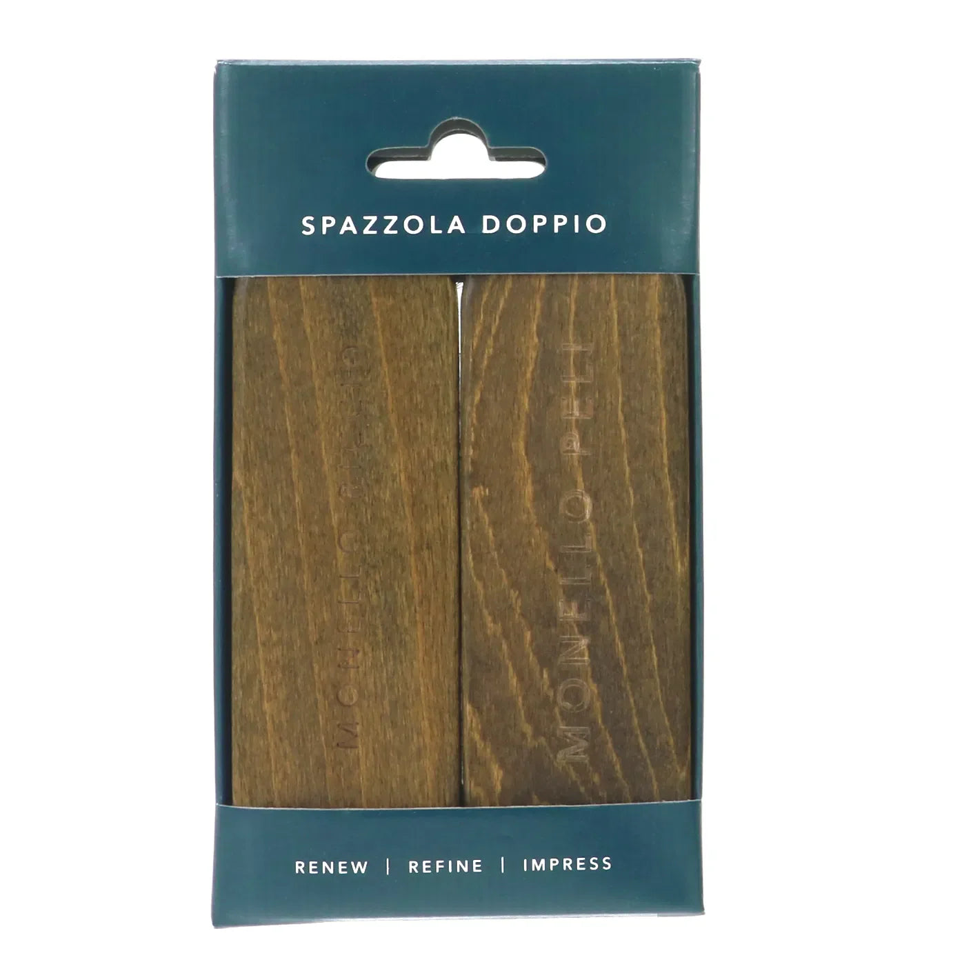 Monello Spazzola Doppio – Premium dobbeltbørstesæt (hestehår & nylon)