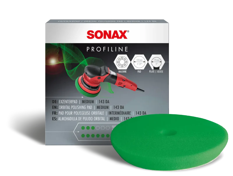 SONAX Polerskive Grøn Ø130 Medium - GreenGoing