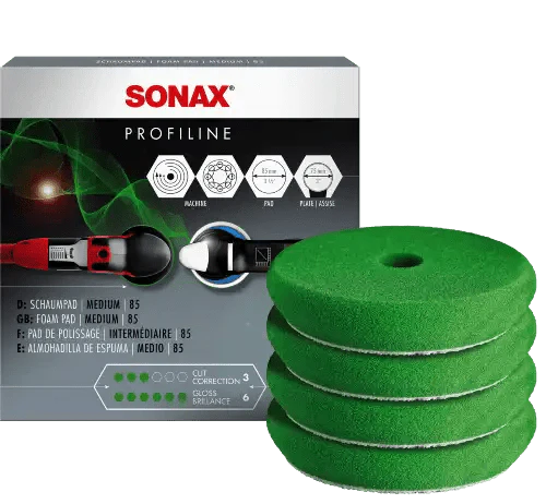 SONAX Profiline Foam Polerskive Grøn 75mm - GreenGoing