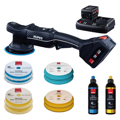 Rupes HLR15 Bigfoot Ibrid Polisher BAS Kit - Ø125mm