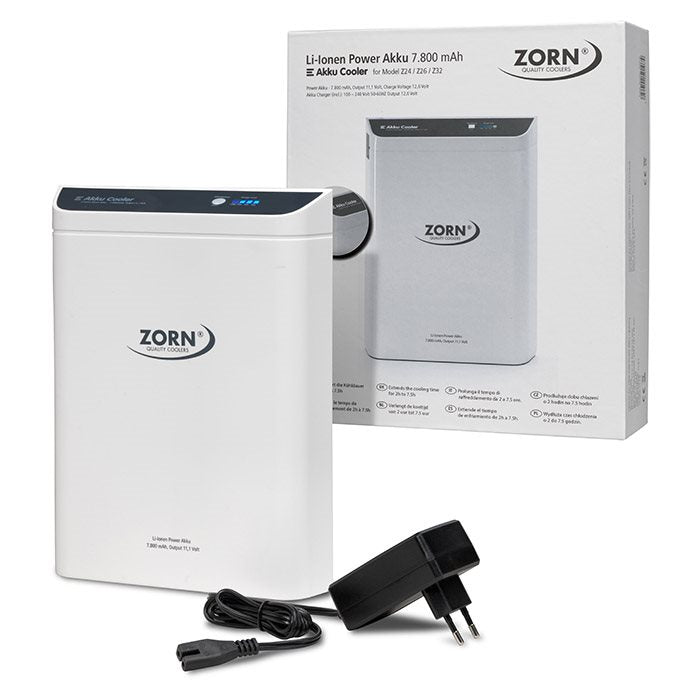 ZORN - 25L elektrisk køleboks - 12/230V - inklusiv 7,8 Ah batteri