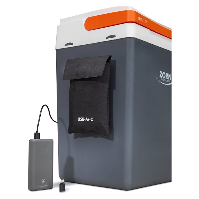 ZORN - 25L elektrisk køleboks - 12/230V og USB