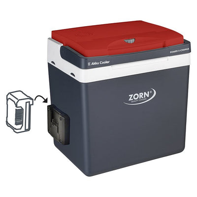 ZORN 26L - Elektrisk køleboks 12/230V - Med Akku 18V tilslut