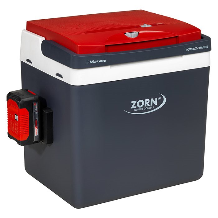 ZORN 26L - Elektrisk køleboks 12/230V - Med Akku 18V tilslut
