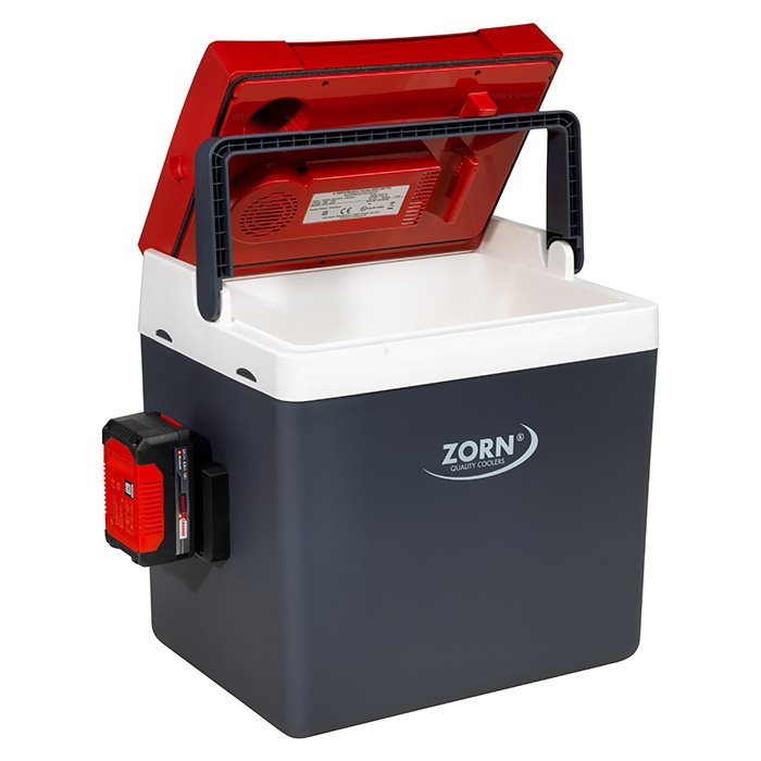 ZORN 26L - Elektrisk køleboks 12/230V - Med Akku 18V tilslut