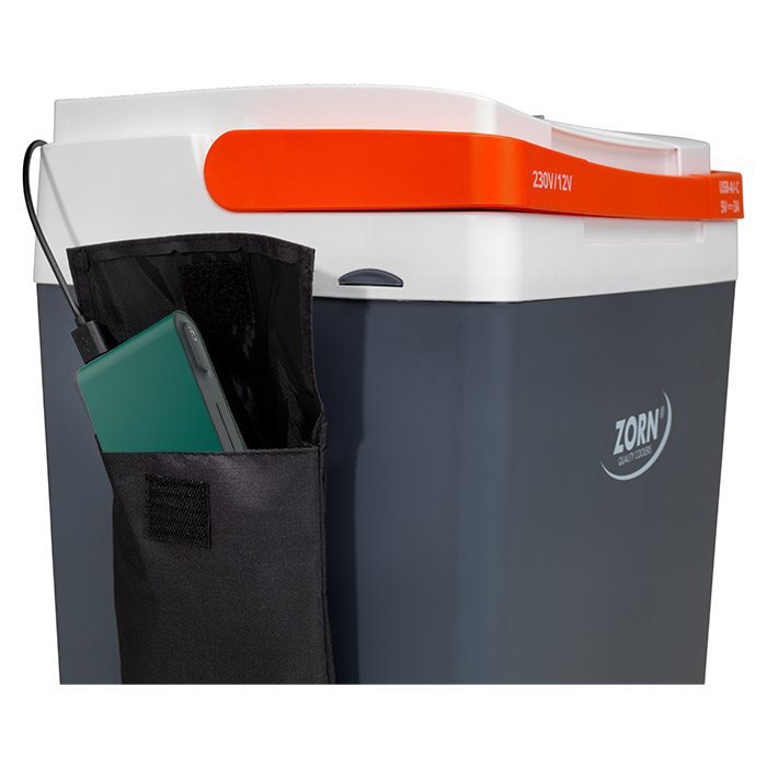 ZORN 30L - Elektrisk køleboks 12/230V - Inklusiv Powerbank