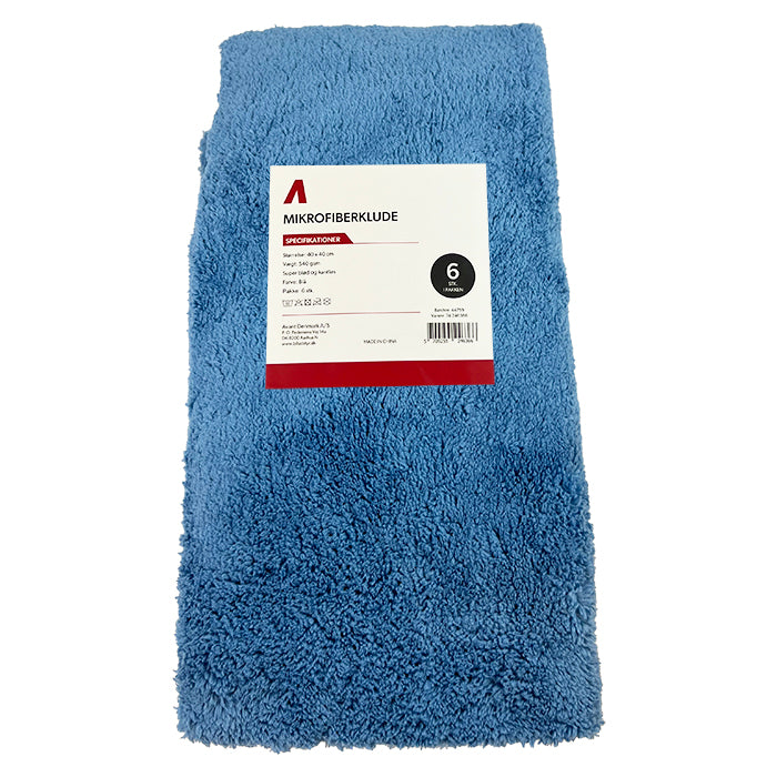 Luksus mikrofiberklud 40x40cm – 540 GSM – 6 stk.